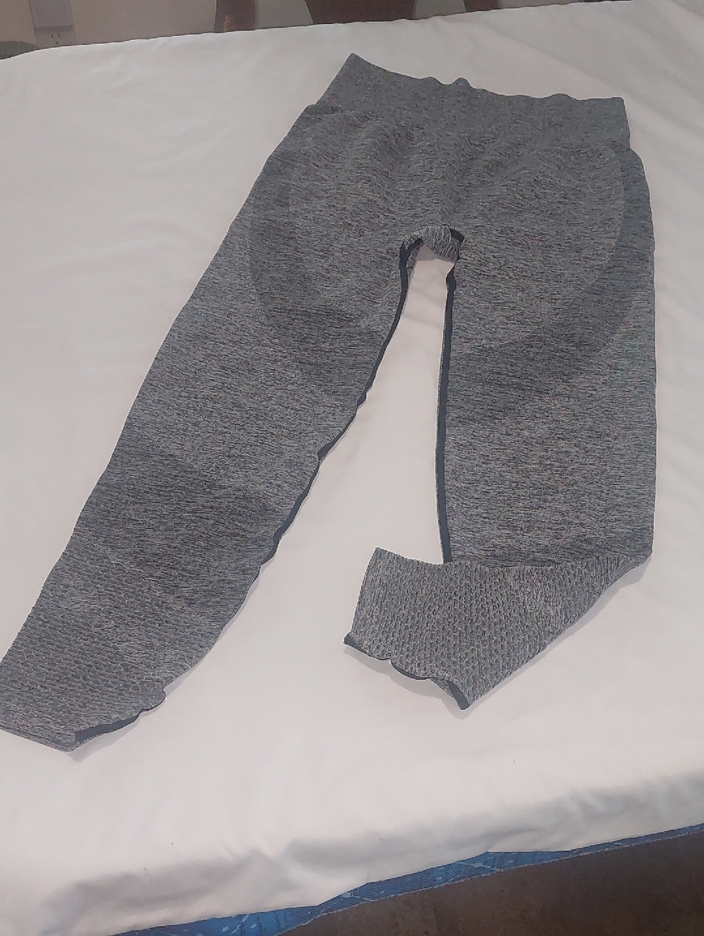 Pink Victoria Secret Heather Gray Seamless Leggings.Size Large